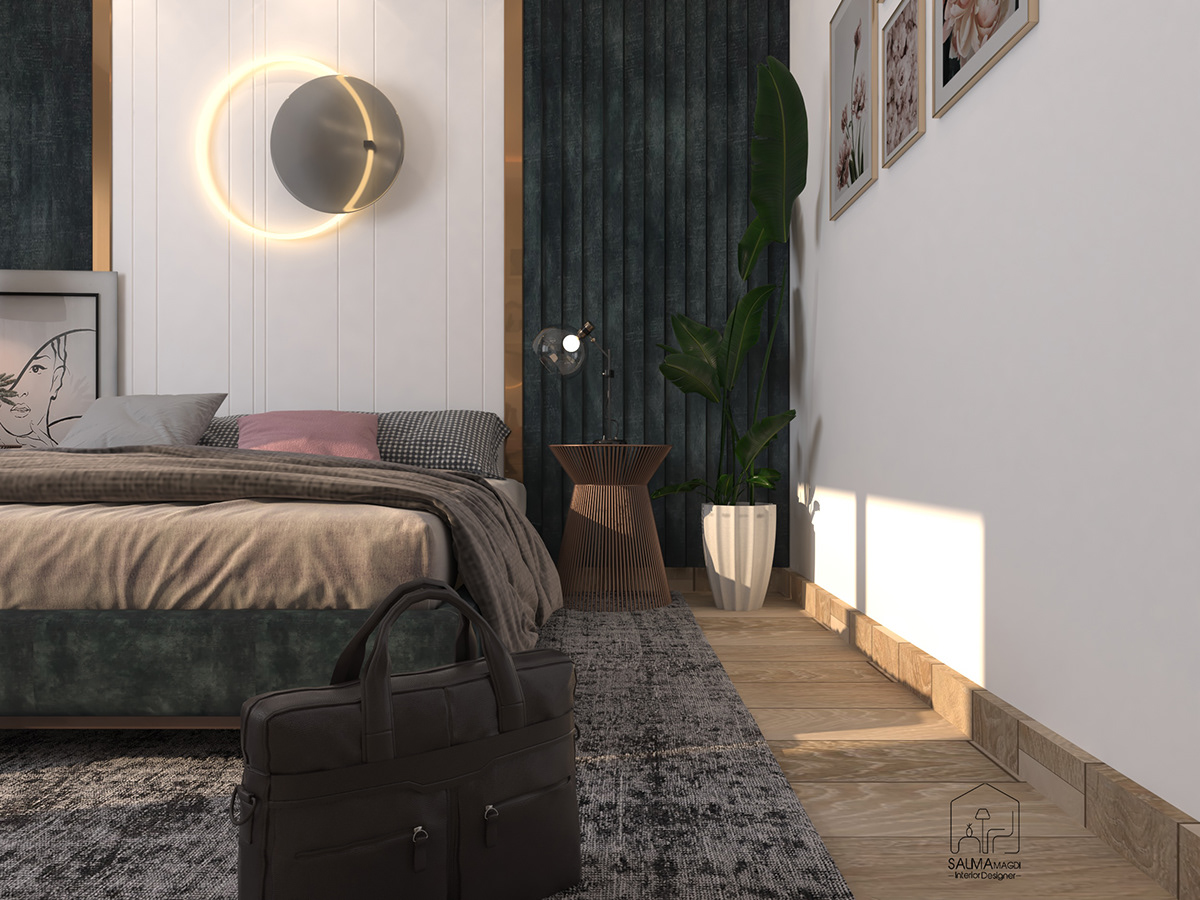 bed bedroom Master modern