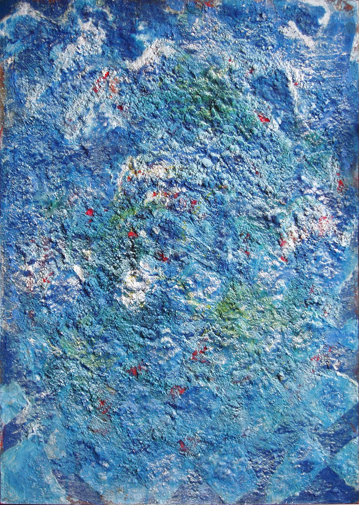 abstract informel powder painting
