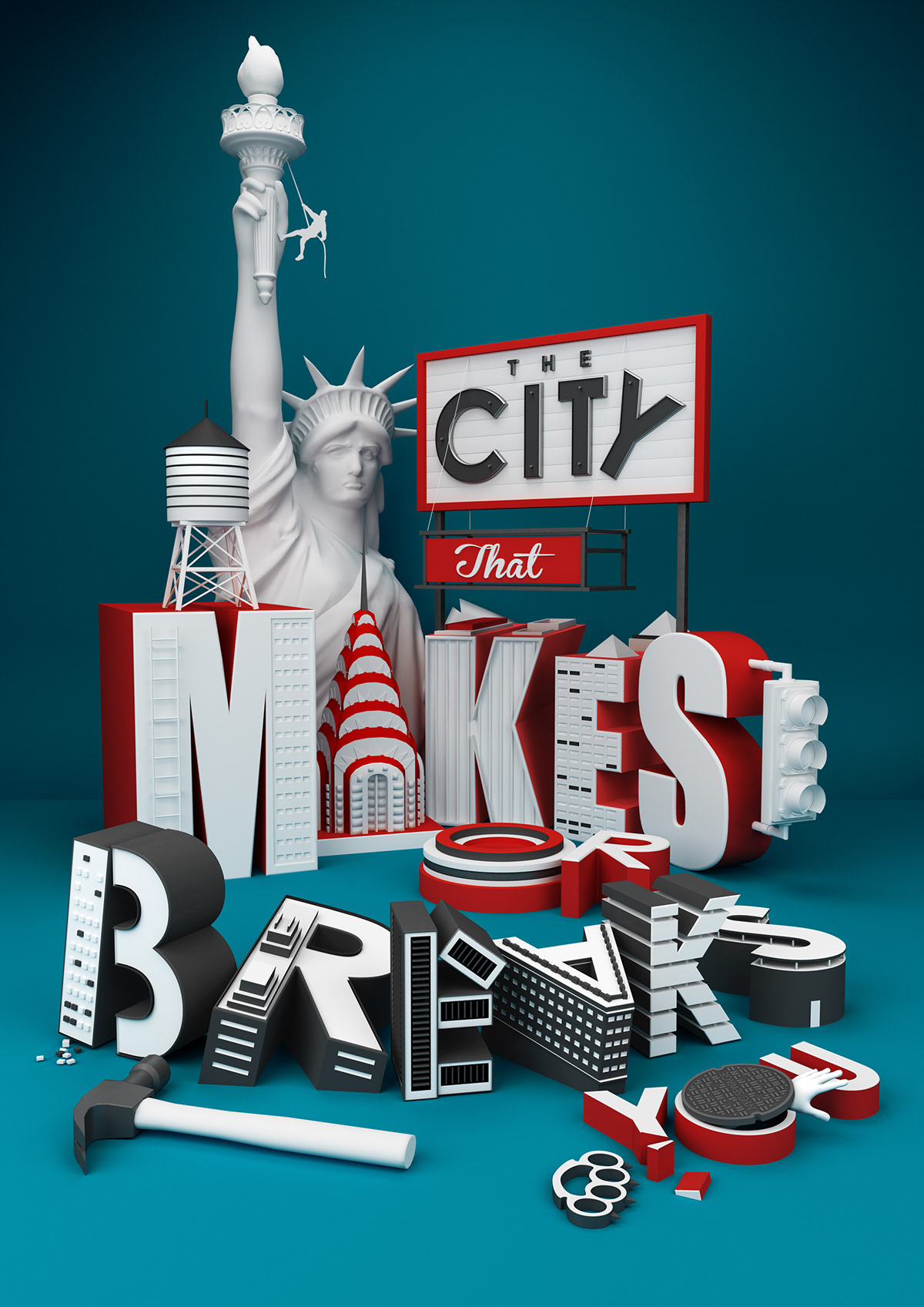 the city that makes or breaks You new york city statue of liberty tactile design