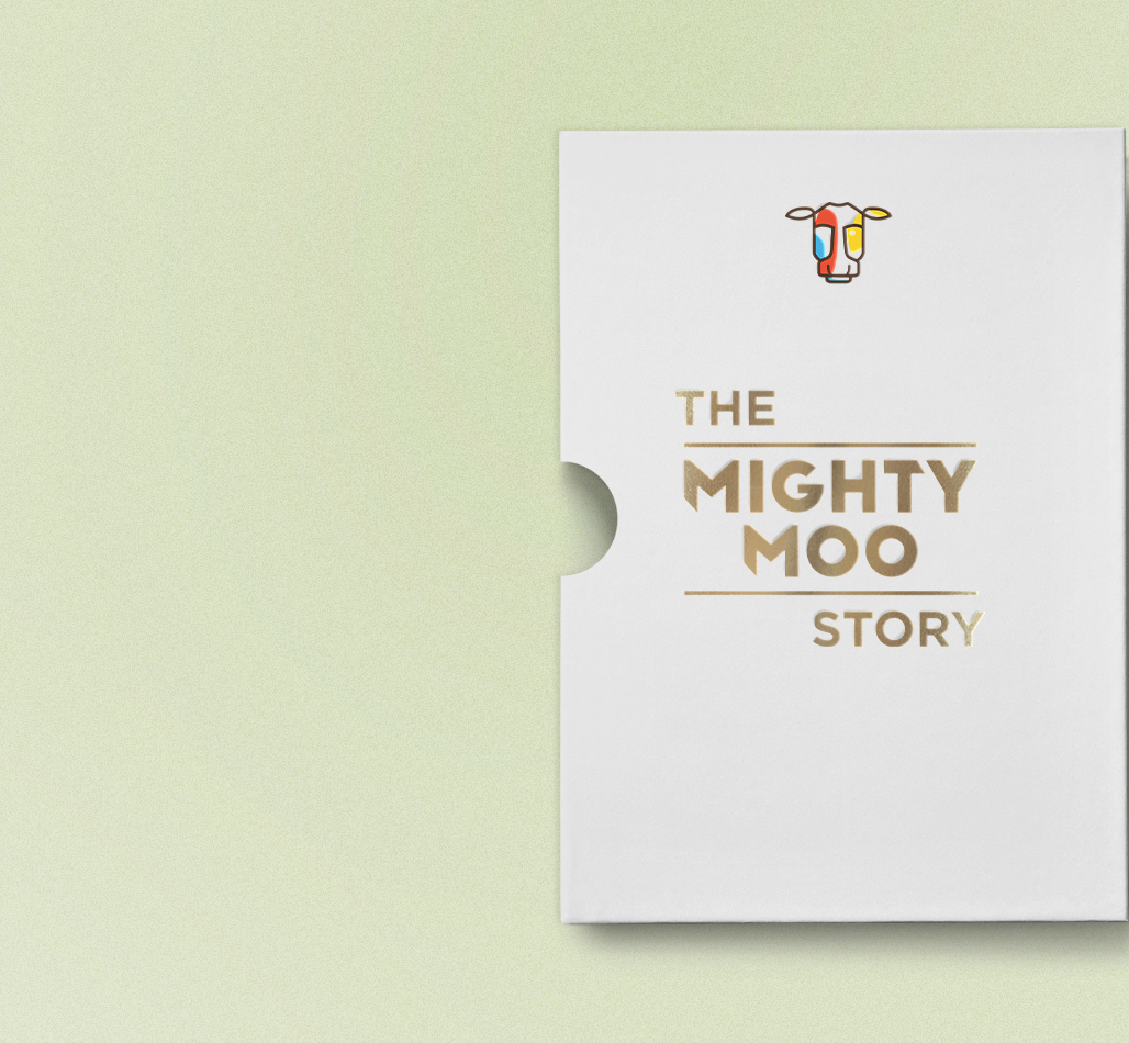 mighty moo book brochure design concept editorial typo Booklet