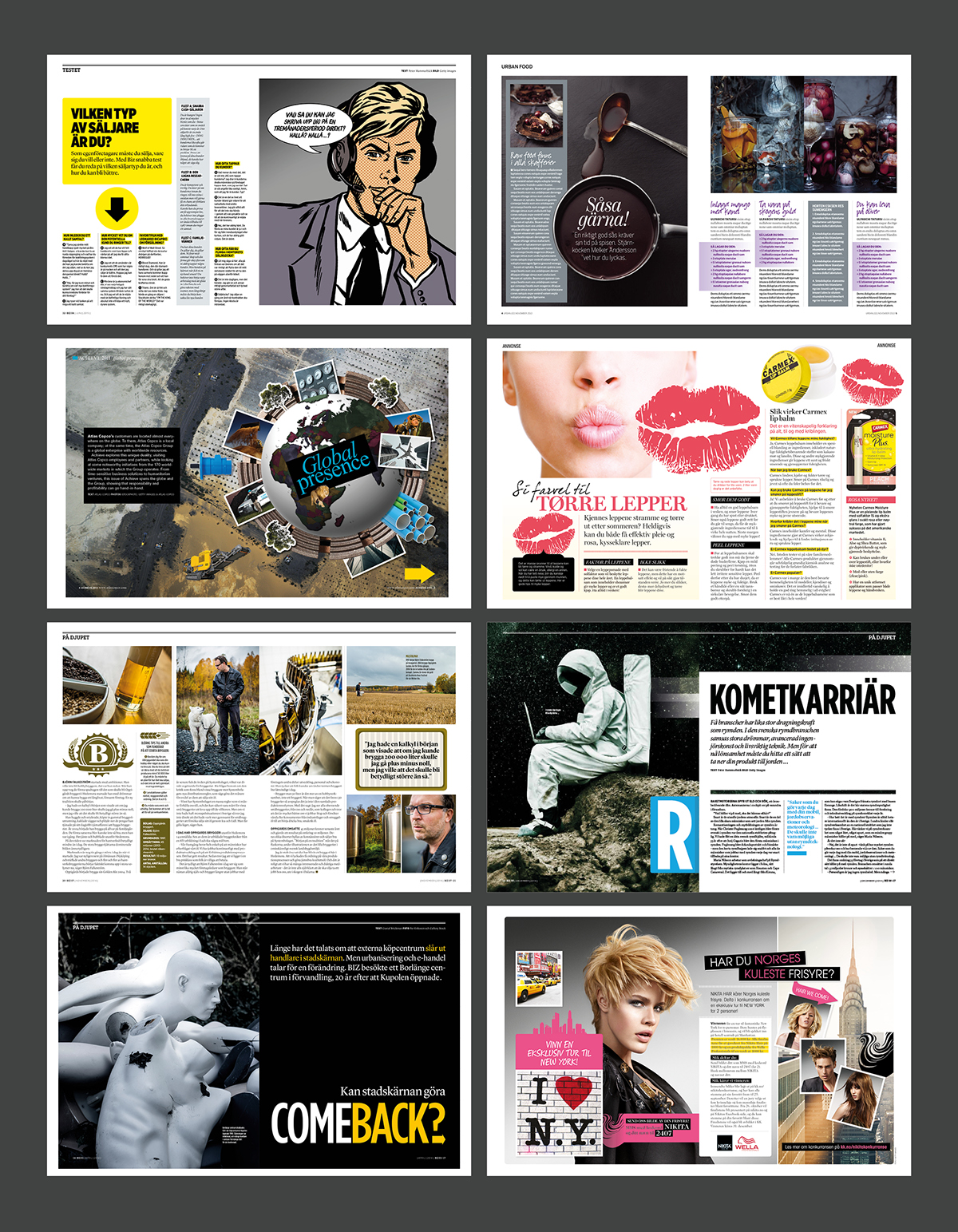 Magazine design Layout