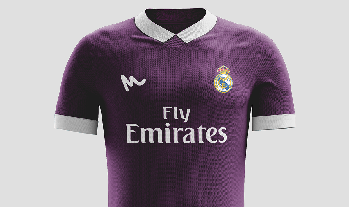 Real Madrid la liga football sport concept kit Jesrsey Kit Design