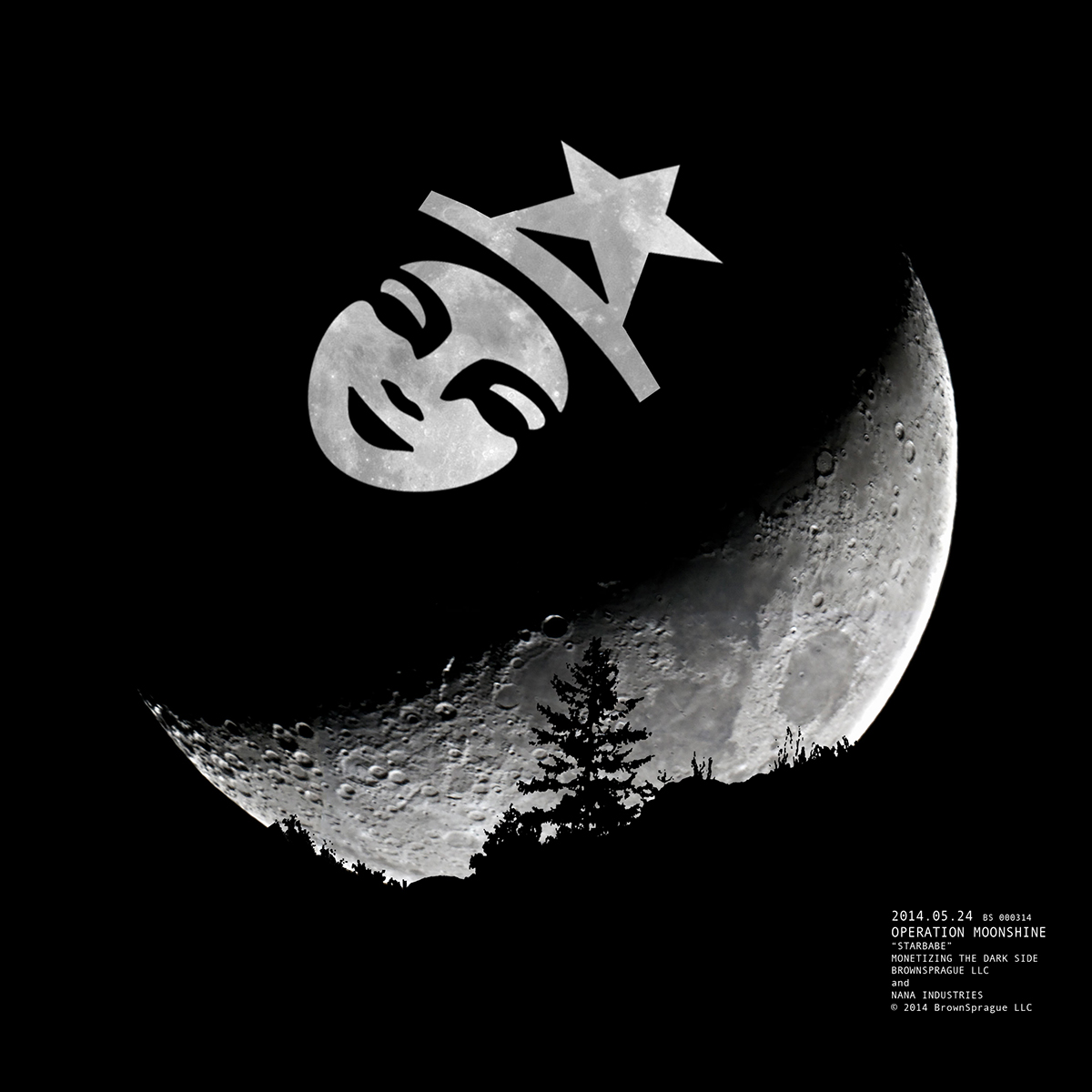 Adobe Portfolio moon projection Space  communication ads apple starbucks anonymous eightball Lunar surface Darkside