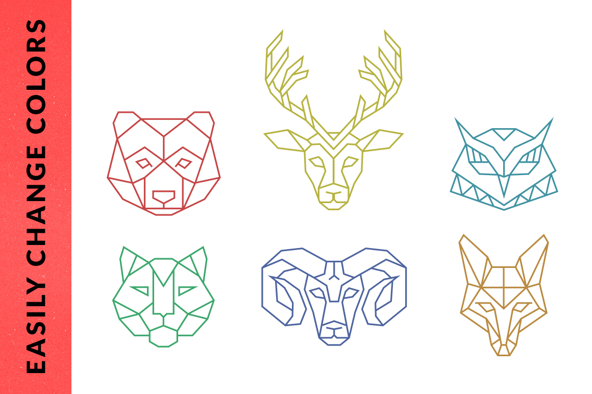 Geometric Animal Logos on Behance