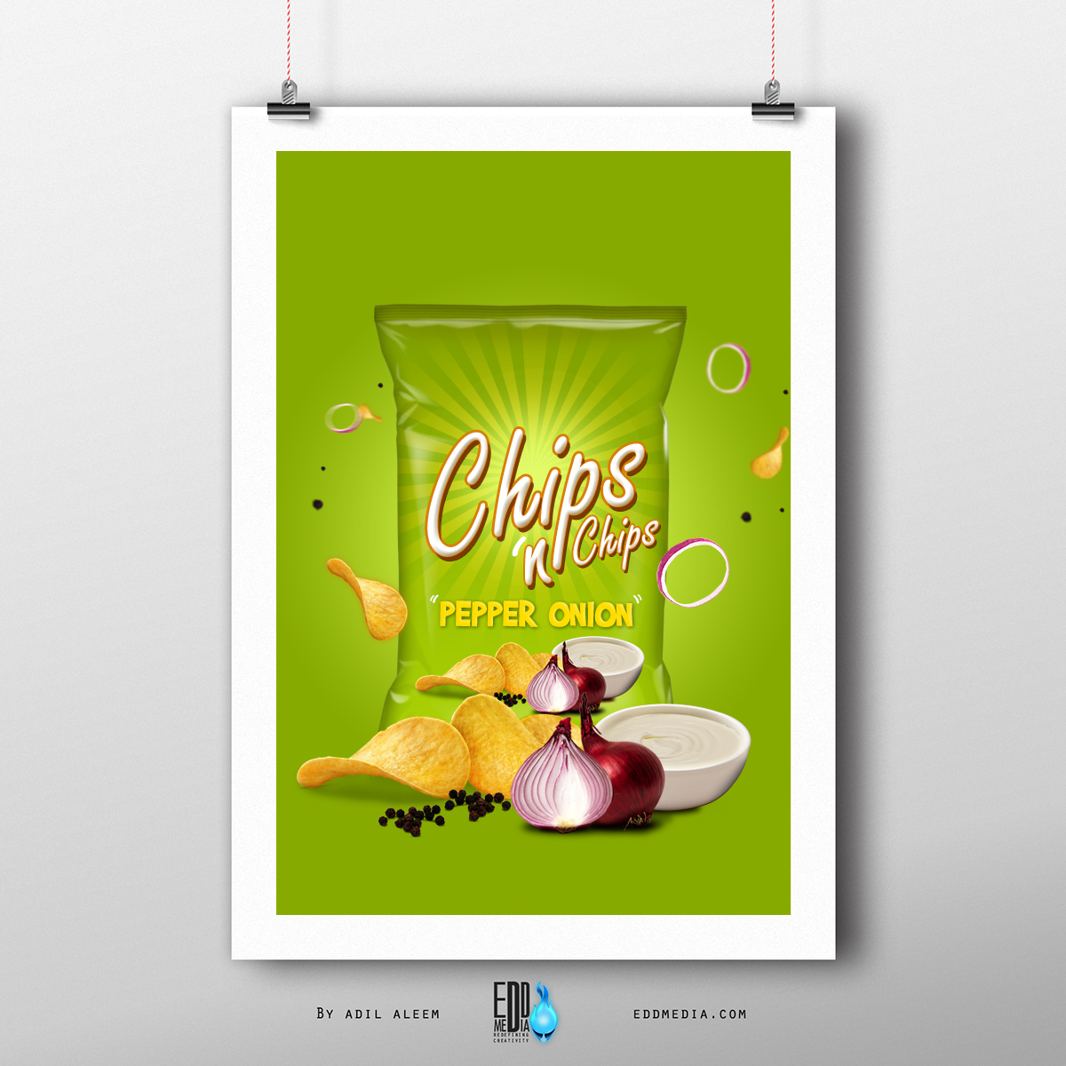 chips poster cheesy Food  Pack
