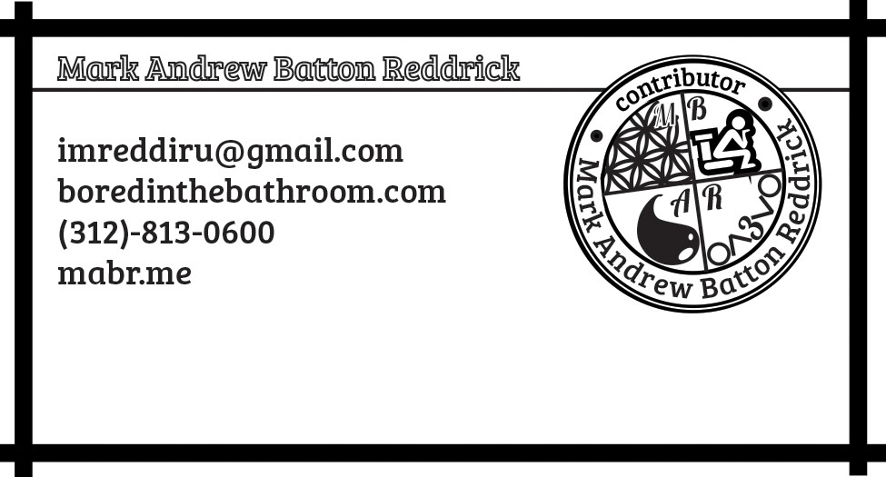 simple Black&white conscious business card