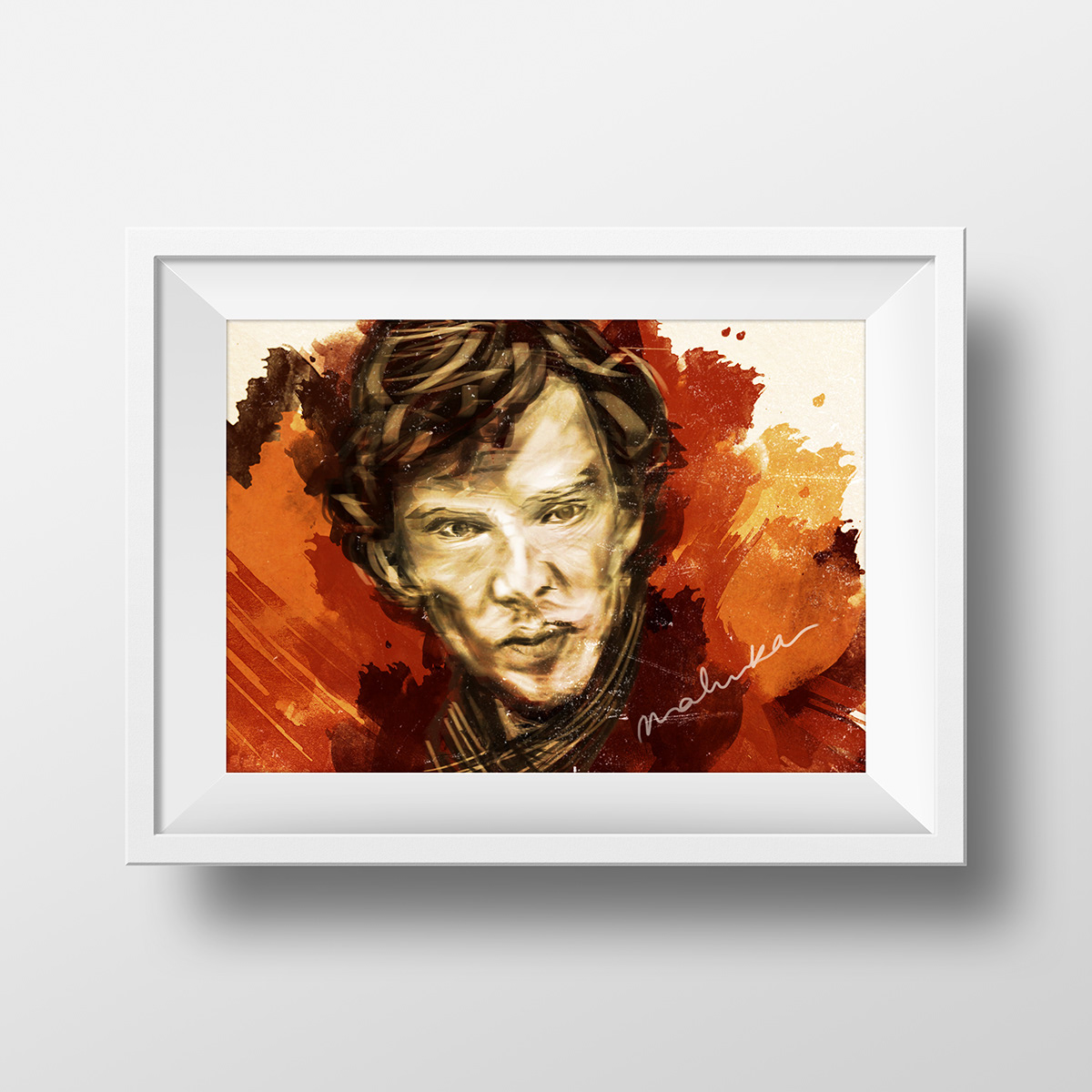 speed paint Sherlock benedict fangirl colour