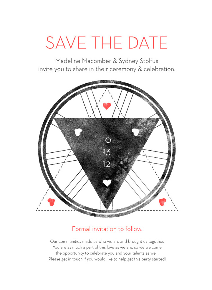 wedding  invitation  gocco silkscreen  print  illustrator  vector  email Website site save the date personal