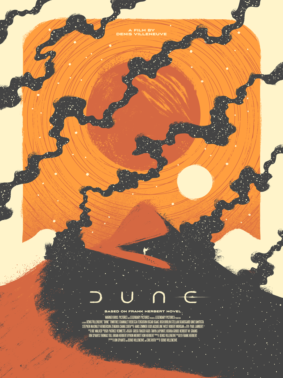 Digital Art  dune Film   graphic design  ILLUSTRATION  movie poster