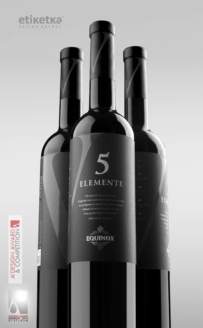 5 Elemente label design