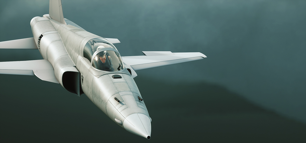 3D model Aircraft Fighter f-5
