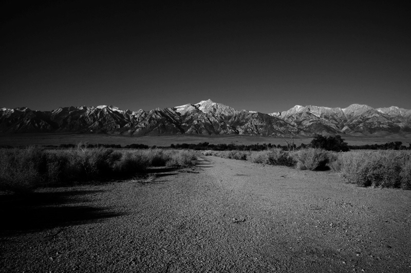 Las Vegas Death Valley desert black and white minimalist photography