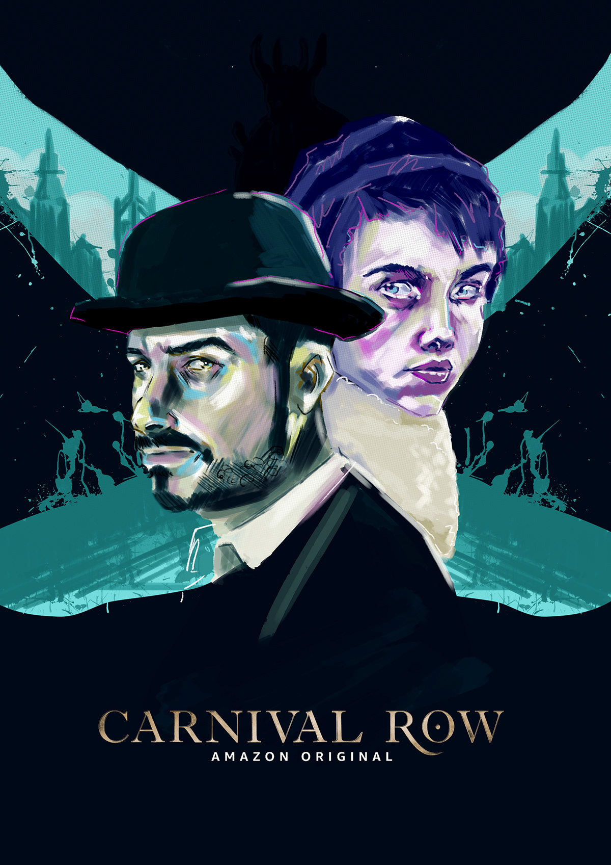 carnivalrow ILLUSTRATION  posterdesign digitalart digitalpainting