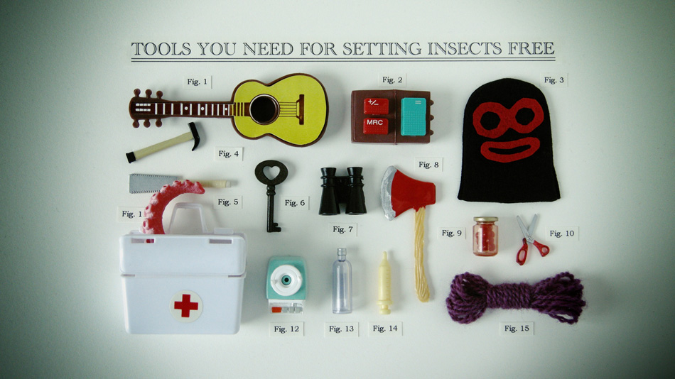 TMBG music video stop motion video insect bug felt handmade hospital tick Computer keyboard needlefelt insect collecting collector