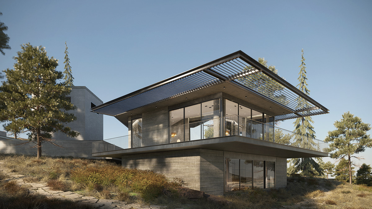 architecture Render visualization 3D 3ds max archviz corona housing house modern
