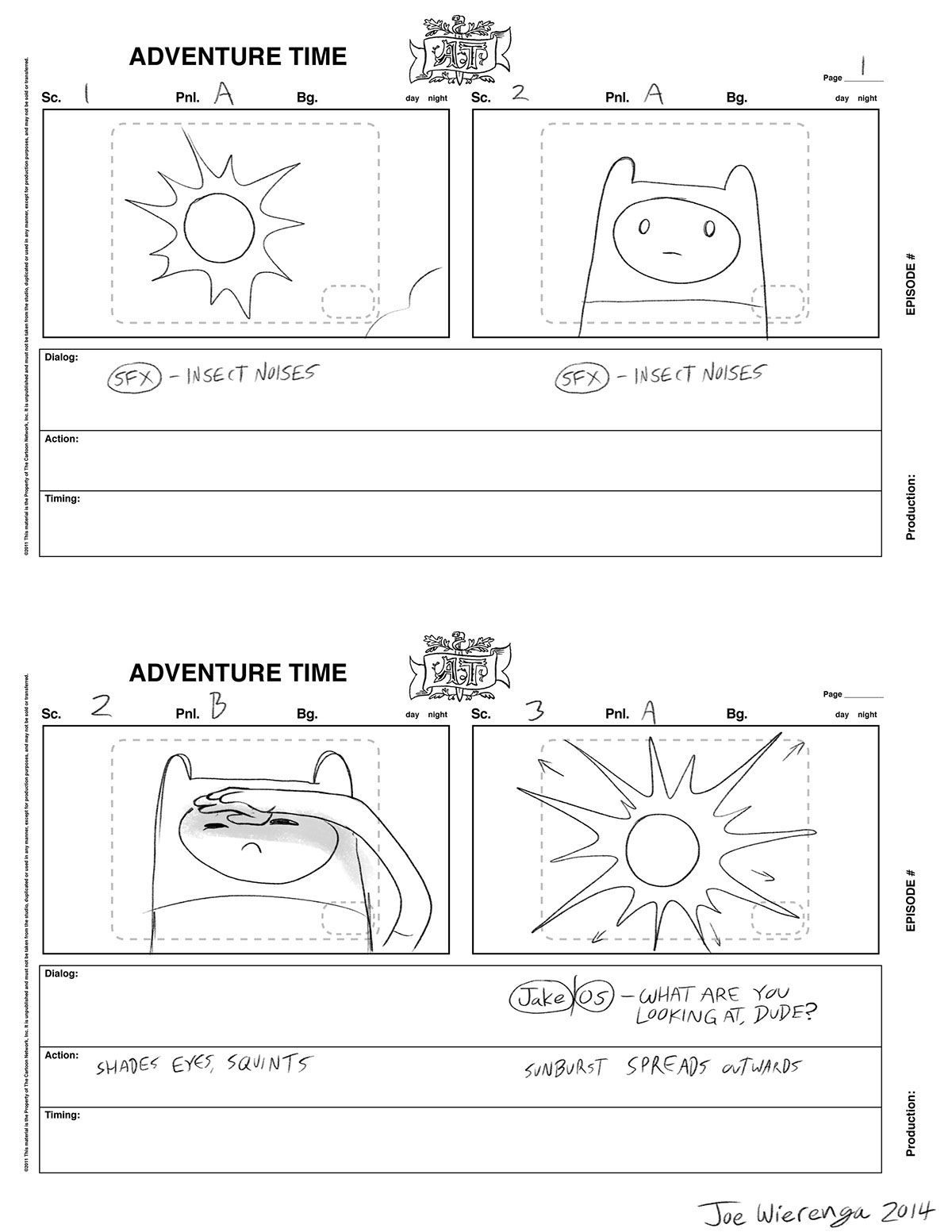 Adventure Time Storyboard Test on Behance
