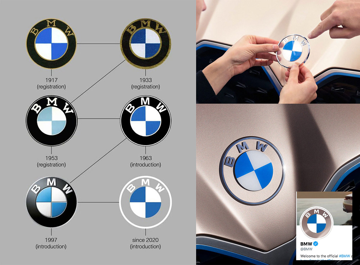 BMW branding  logo Rebrand pattern