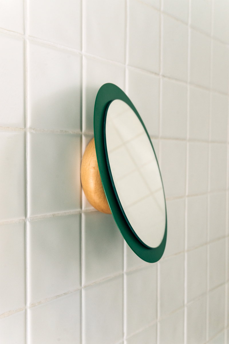 mirror decorative bathroom Hall espejo rotating Rotacion iman magnet colors