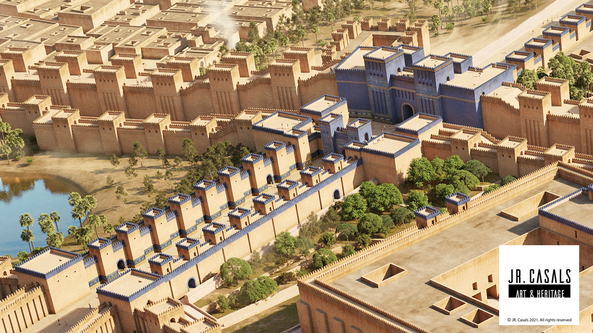 babylon history research ilustration CGI 3D heritage archaeology Orient