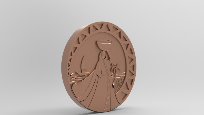 Medal design 3d modeling keyshot Rhino product design  Render 3D gold silver