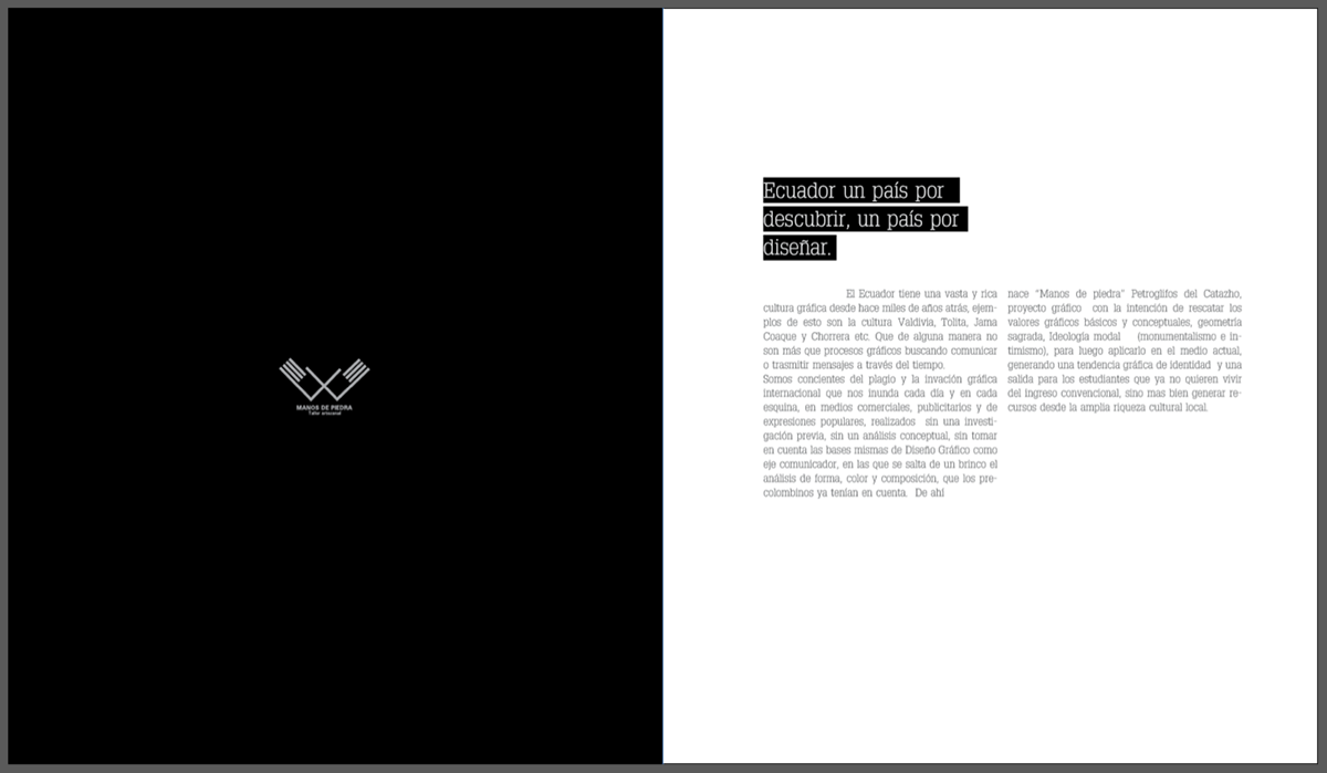 boceto machote diagramación y maquetación del libro: Catazho - Diseño Iconográfico