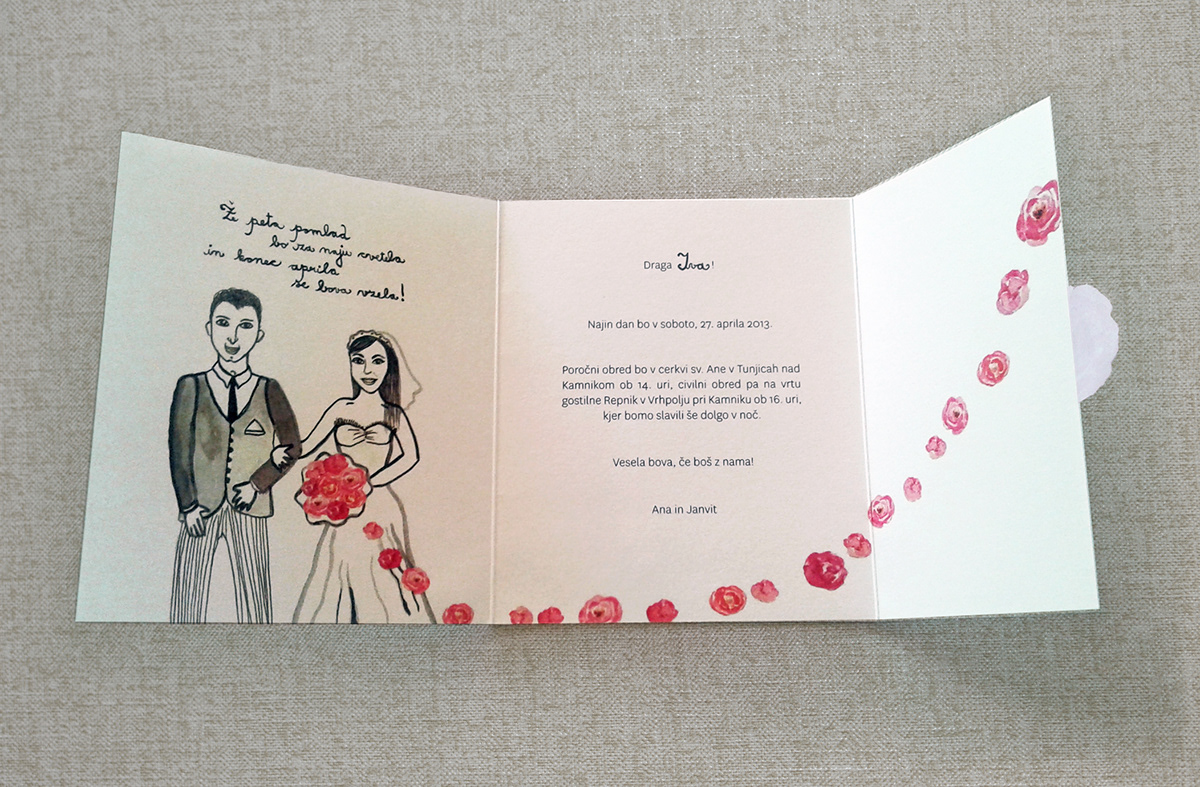 wedding wedding invitation Invitation Roses A Couple 