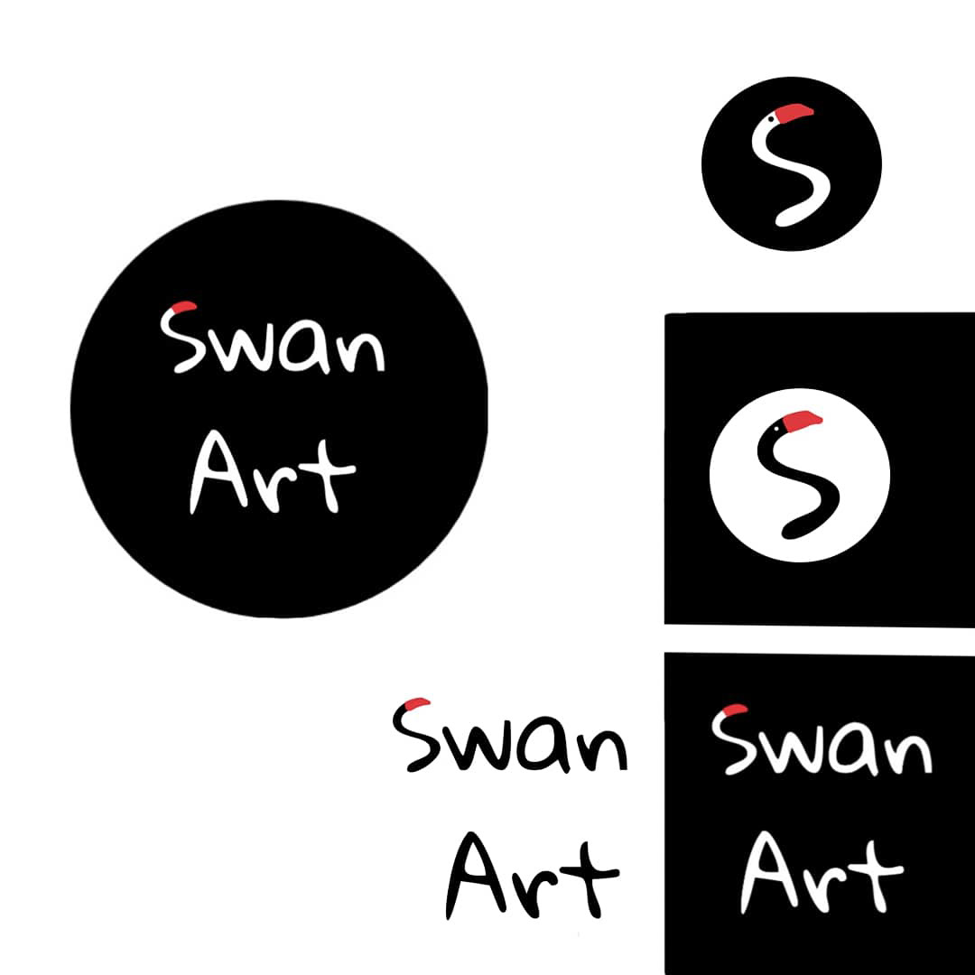 logo swan art лого лебедь