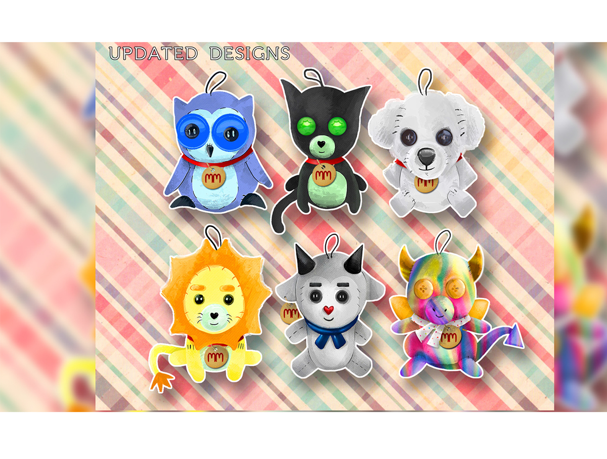 graphic design  toys stuffed toys key chains key-chains plushie plushie keychains doll design