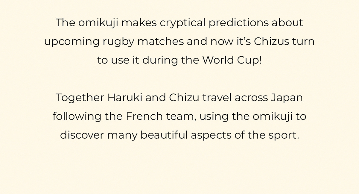 manga ILLUSTRATION  comic Rugby japan Character linework clean world cup omikuji