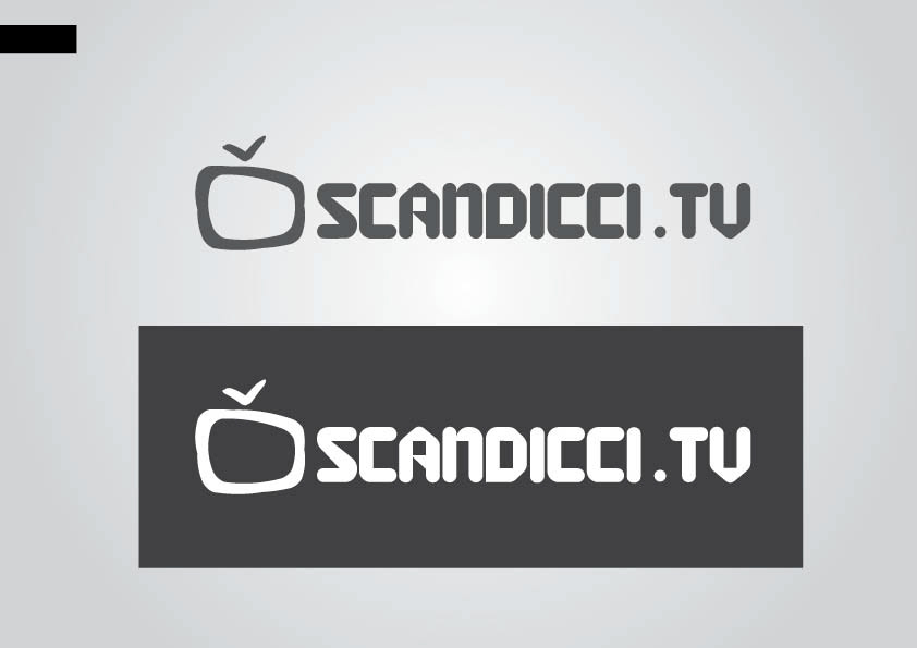 web TV bulb scandicci logo print Promotional tshirt