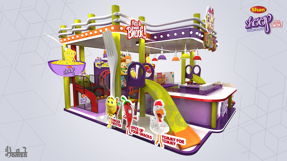 SHAN shoop noodles food stall stall booth Stand sampling play area festival