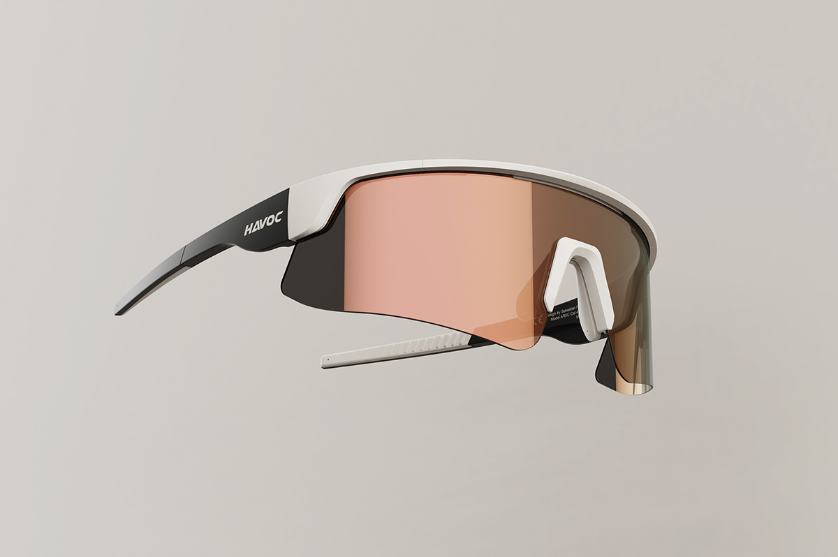 cycling glasses havoc arxc industrial design  product design  sebastian halin 3D Visualization art direction  design concept Swedish