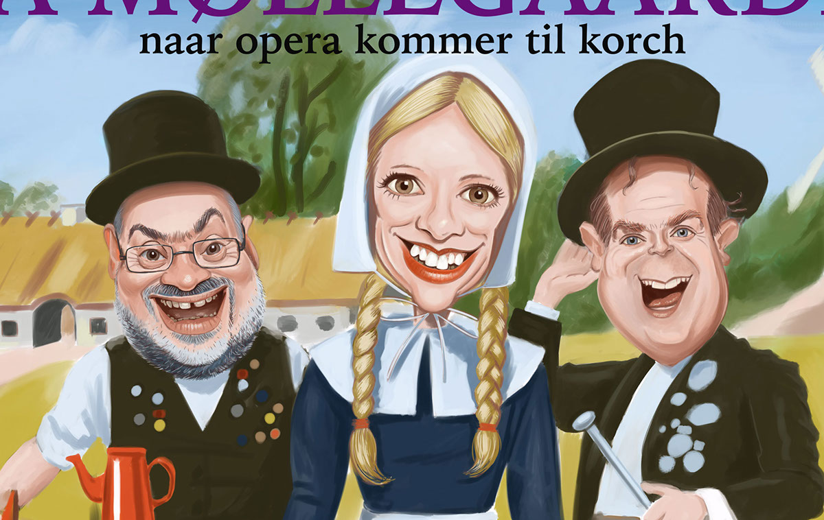 poster plakat karikatur caricature   opera