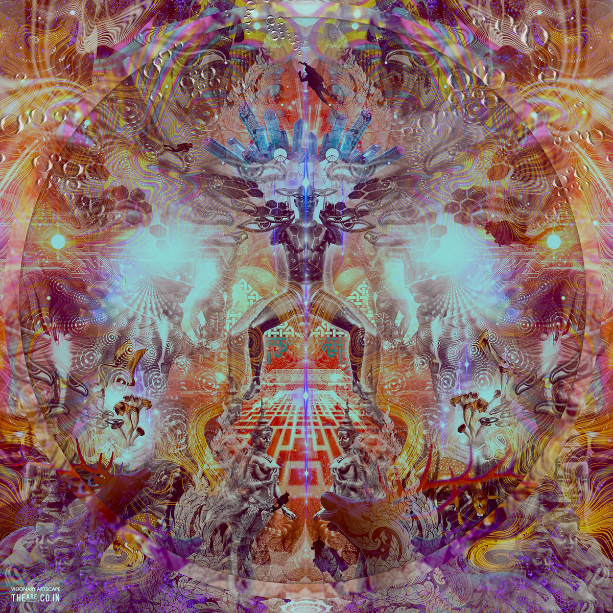 visionary art unseen dimension visionary artist Digital Art  lsd Overlay psychedelic theare.co.in Theare