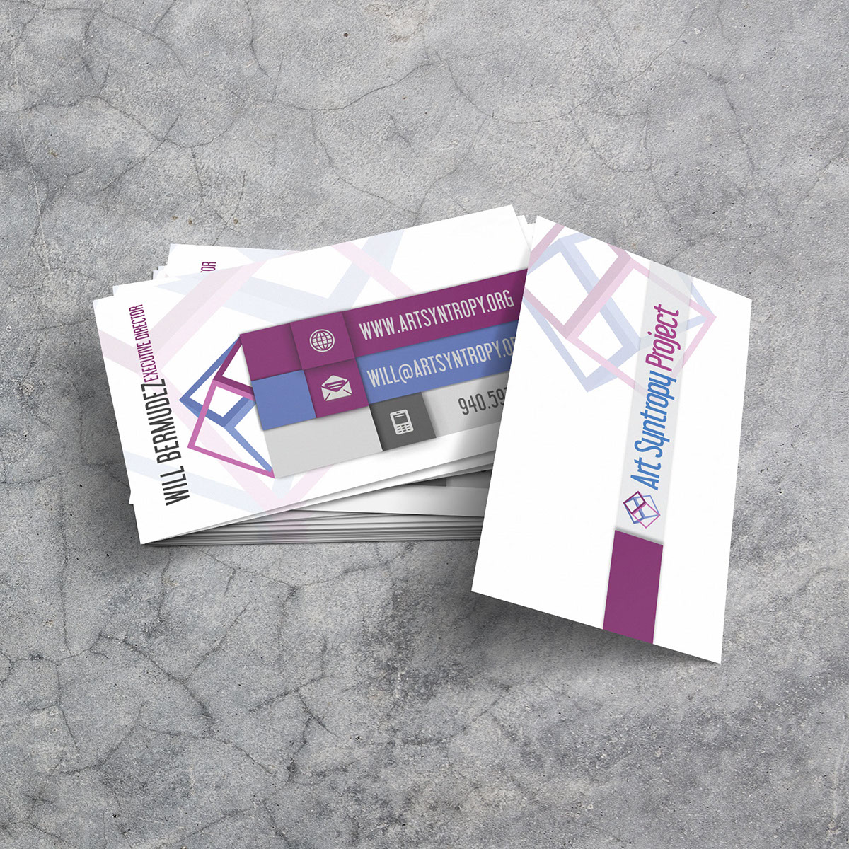 Business Cards print design  graphic design  Busines Card mockup Art Syntropy Project Willpowered Studios