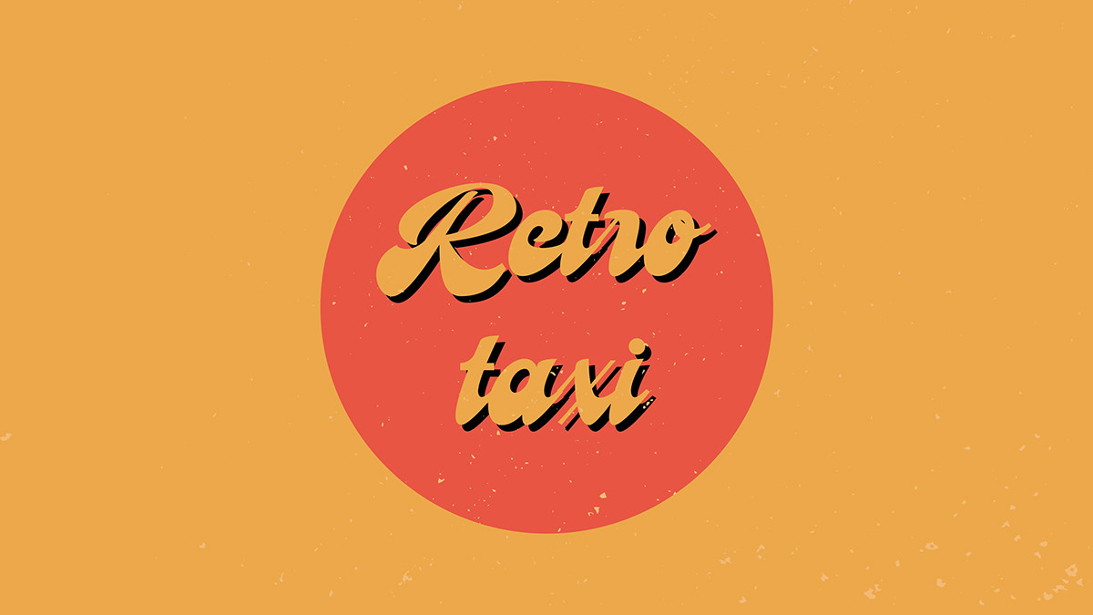 Retro graphic design  adobe illustrator business card vintage style cuba havana Graphic Designer trevel retro taxi