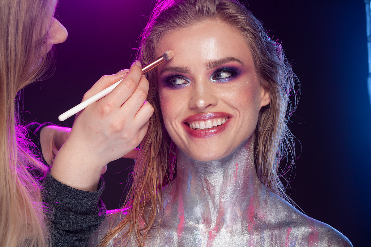 Marco beauty skin model makeup beautyphotography Neonlight