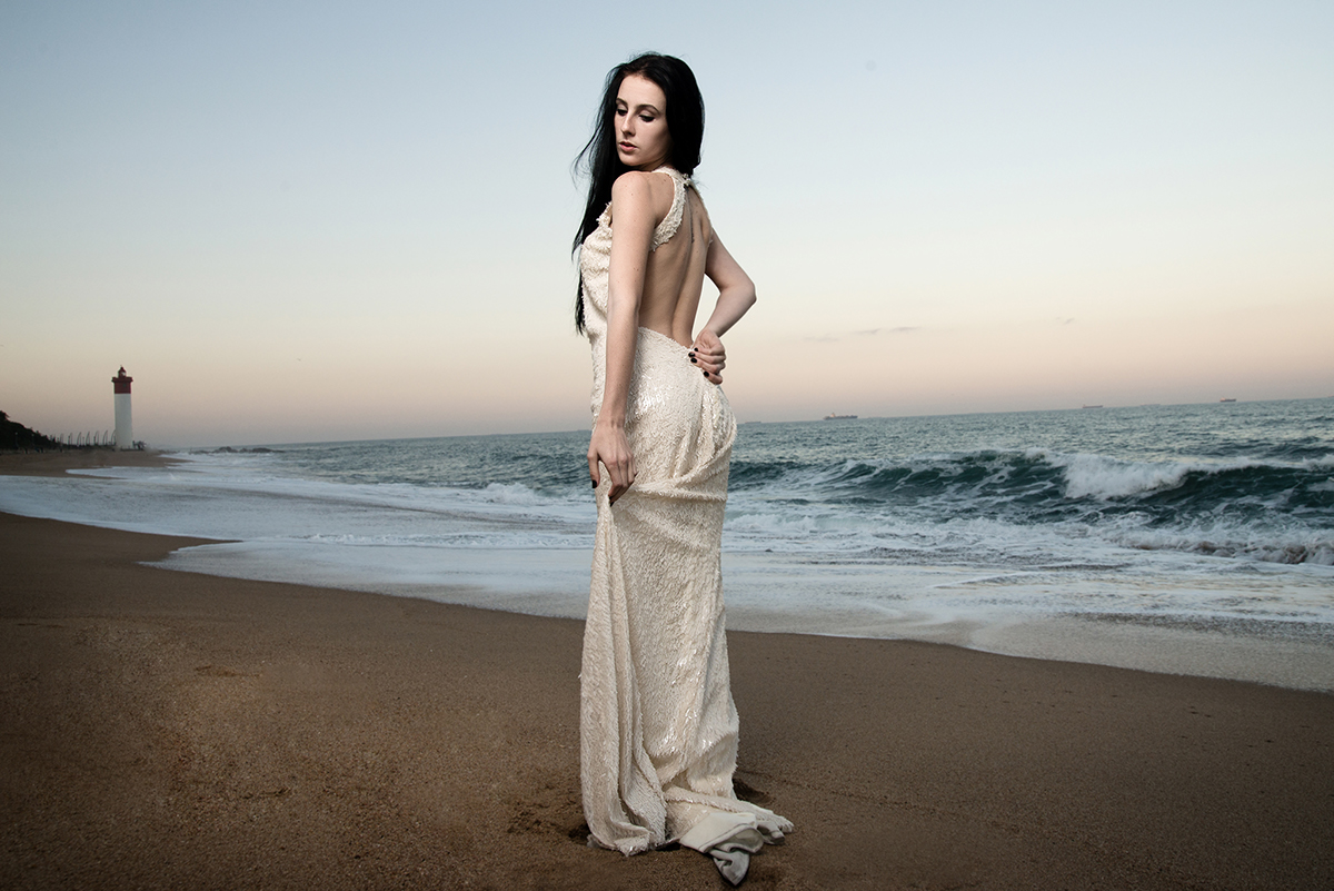 beach sunset dress durban fashionshoot location locationshoot