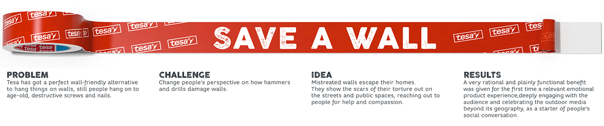 Help a wall save a wall aiuta un muro Tesa tesa walls homeless Outdoor guerrilla art direction 