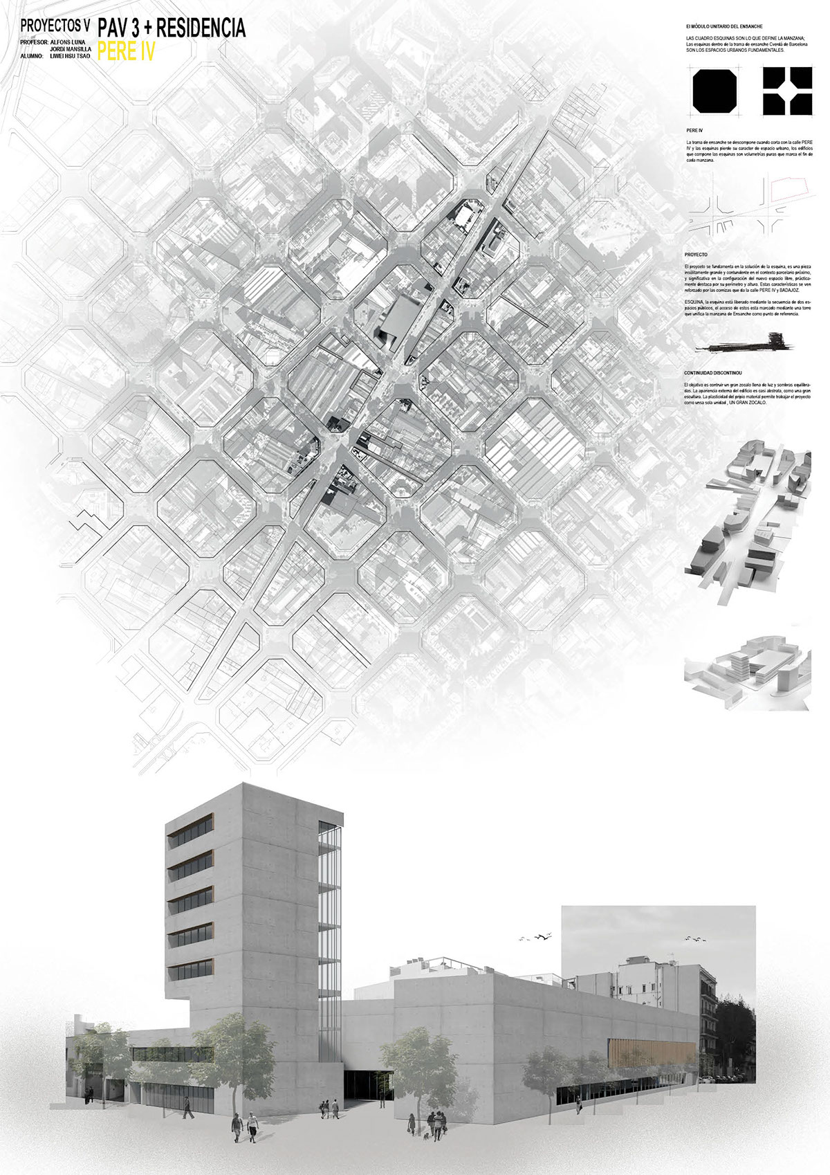 SPORT CENTRE Student's Residence liwei hsu tsao barcelona conceptualization 3D rendering
