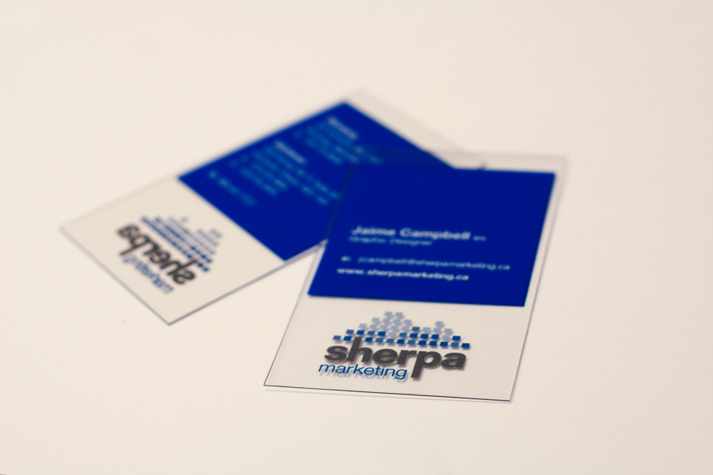 plastic business cards  screen print business card