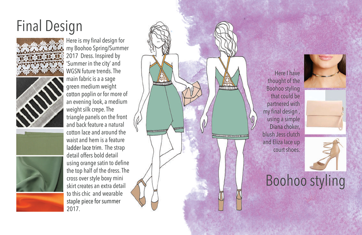 boohoo dress SS17 summer fashiondesign fashionillustration