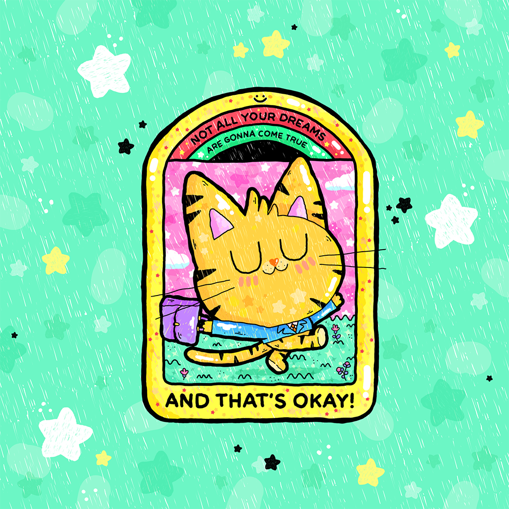 milk cute kawaii Sky dancer doll kyary Cat quote Character design 