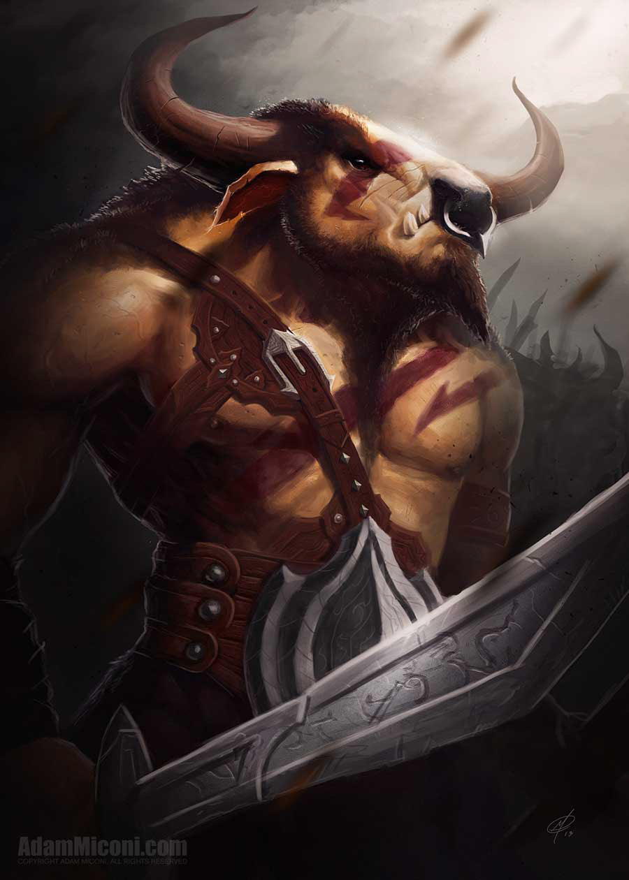 minotaur mythology gods greek greek mythology greed gods warrior Barbarian monster beast minotaur warrior Sword Armor bull