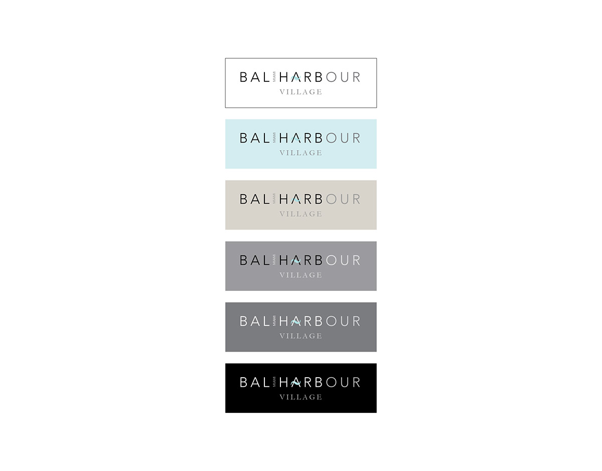 Bal Harbour brand identity Logo Design Bus Shelter
