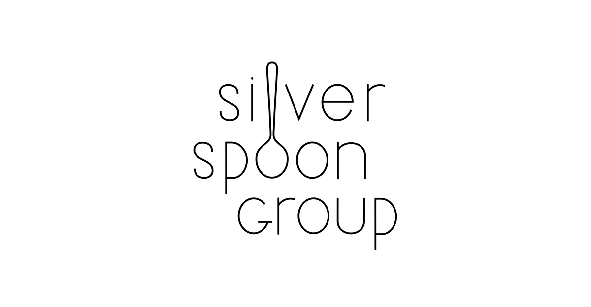restaurant Silver Spoon group holding family spoon Love heart sweet