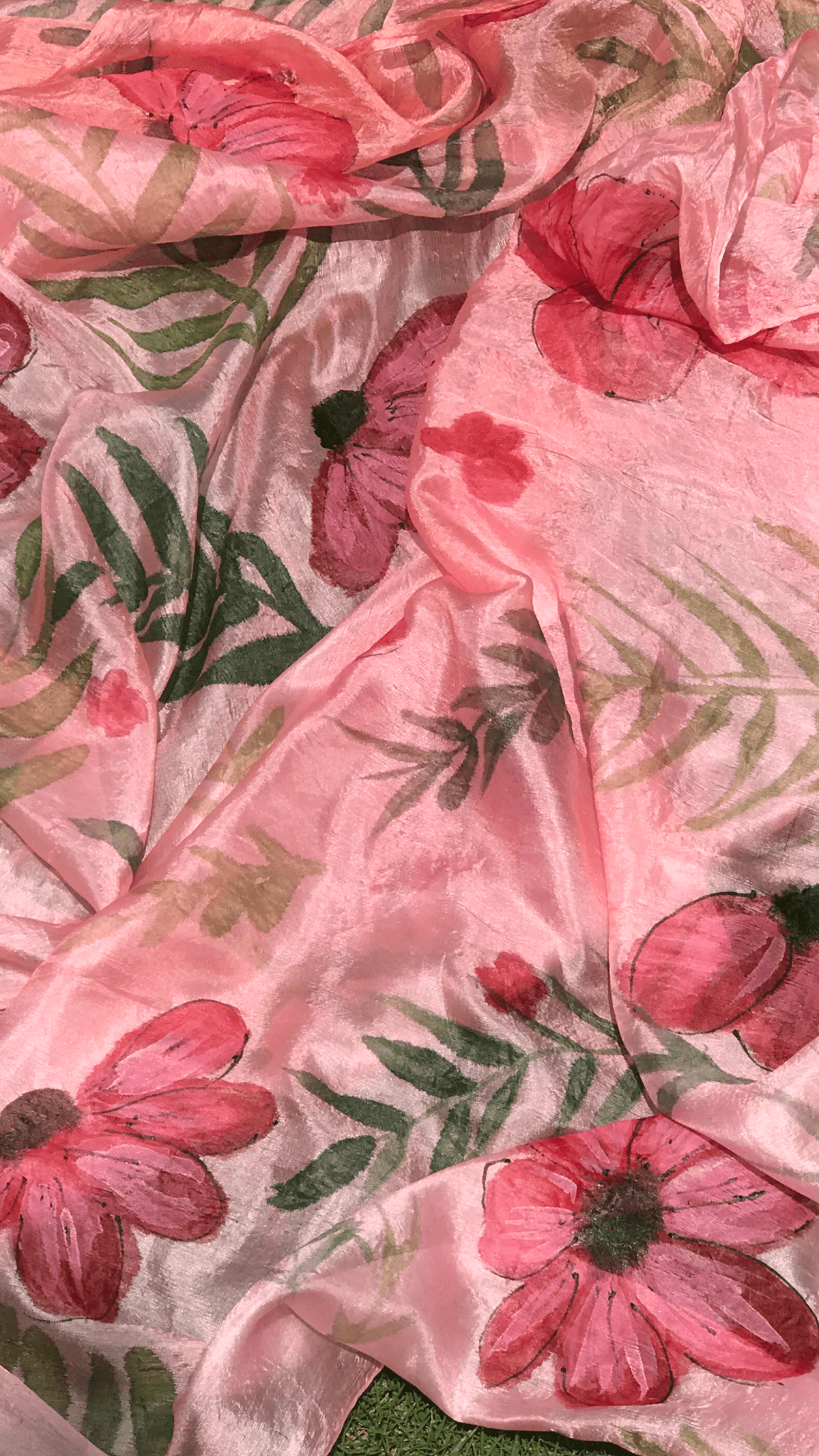 design Drawing  floral pattern handmade SILK silk painting silkprint Surface Pattern textile design  Women`s Fashion