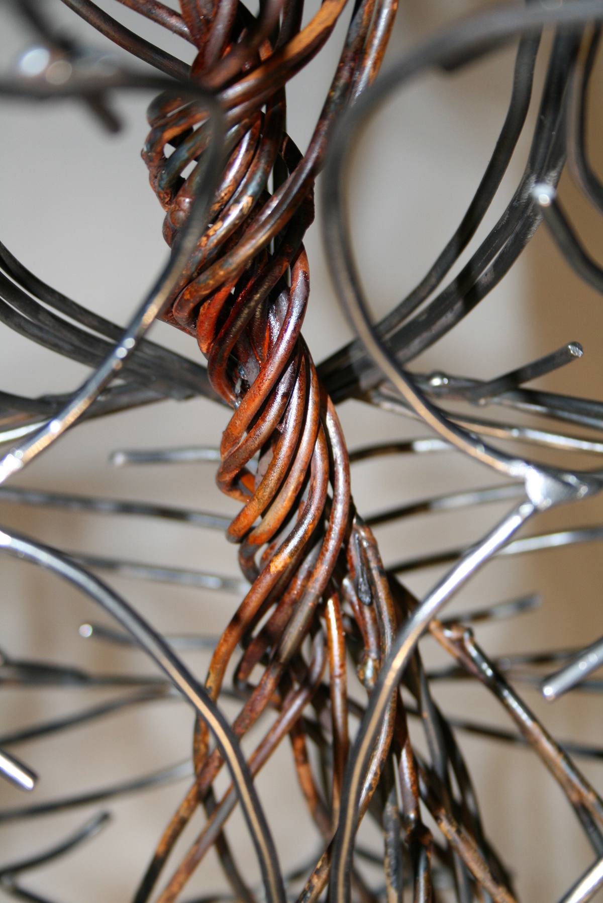 release Nick Perillo Melbourne sculpture steel wire rust