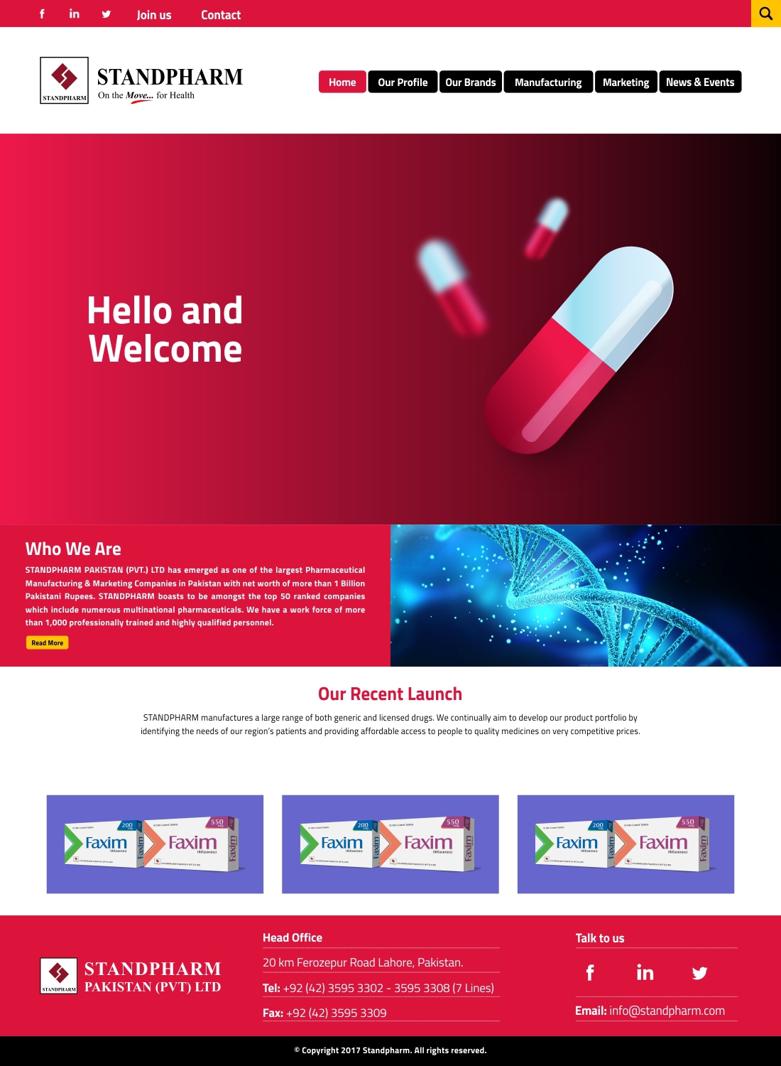 Pharma Web design HTML css UI ux wordpress programing branding 