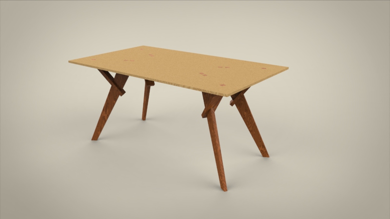 modern wood table